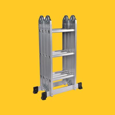 China Factory Direct Selling Chinese Metal Telescopic Ladder Folding Ladders Adjustable Folding Ladder for sale