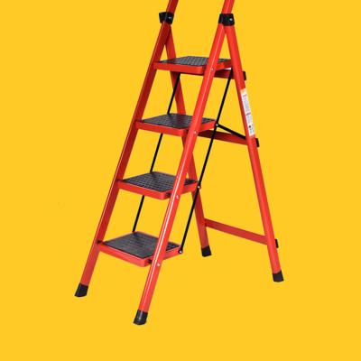 China Folding ladder manufacturers favor folding ladder aluminum alloy household herringbone folding ladder for sale