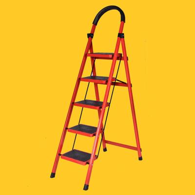 China Folding Ladders Hot-selling Aluminum Alloy Folding Ladder Aluminum Alloy Herringbone Folding Ladder for sale