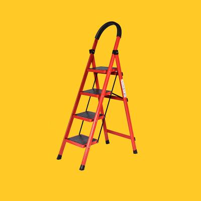 China Folding ladders source factory adjustable step ladder aluminum portable folding ladder for sale