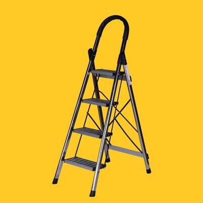 China Lots of 3-6 Step Wholesale Folding Ladder Folding Ladders with Armrests Alumuniu Small Portable Folding Step Ladder for sale