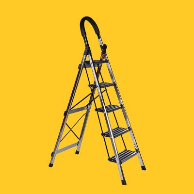 China Folding Ladders Classic 3 Step Folding Ladder Iorn Step Ladder Household Six Steps for sale