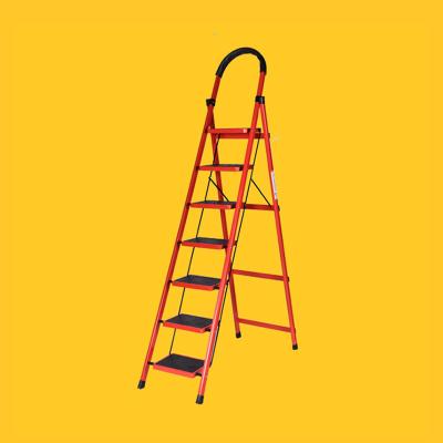 China Folding Ladders Low Prices Supermarket Household Stainless Herringbone Step Ladder for sale