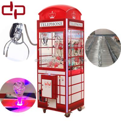 China Heat-tempered glass ; 2017 new custom PC DingPin crown customized gift machine claw machine toy crane doll making machinery manufacturing companies in china for sale