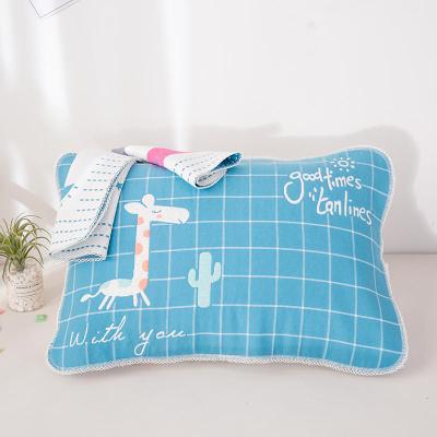 China Factory Sustainable Supply Customized Baby Jacquard Cotton Gauze Pillowcase for sale