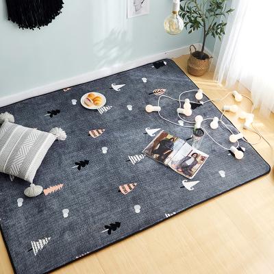 China Modern Design Velvet Washable Soft Area Rugs Fluffy Rugs For Bedroom Rugs For Living Room for sale