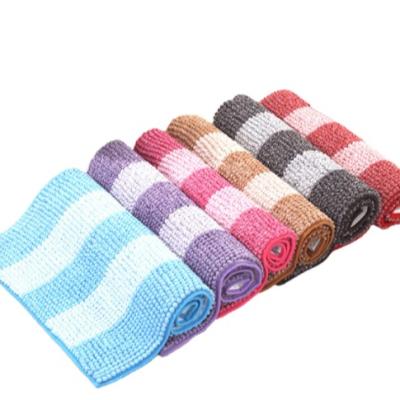 China Sustainable Custom Colorful Super Soft Fluffy Anti-Slip Washable Bathroom Carpets Cover for sale