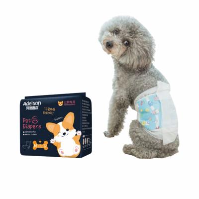 China OEM Supplier Pet Changing Convenient Disposable Cotton Dog Training Soft Diaper Pants Waterproof Pet Cleaning Diaper for sale