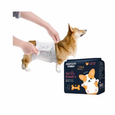 China Convenient Disposable Pet Cleaning Changing Custom Design Disposable Male Dog Diaper Wrap Adjustable Pet Diapers for sale