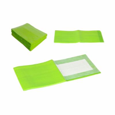 China Puppy Diaper Pee Pet Training Toilet Wee Mat Urine Dog Pad For Puppy Diaper Disposable Waterproof Green for sale