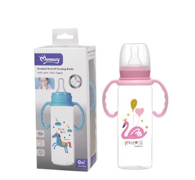 China BPA Free BPA Free Plastic Baby Bottle For Baby Shower Neck Baby Standard Milk Bottle With Slow Flow Nipples 8oz/240ml for sale