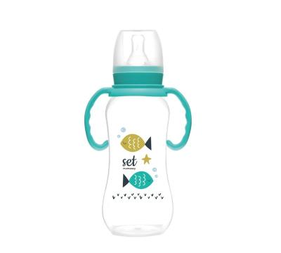 China BPA Free Neck Anti-Colic Standard Care Bottle with Nipple Natural BPA Free Plastic Baby Response Bottle for Newborns 8oz/240ml for sale