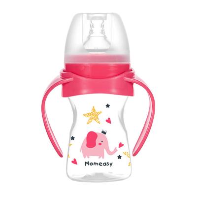 China BPA Free 5oz/150ML Wide-Neck Baby Bottle With Handle for sale