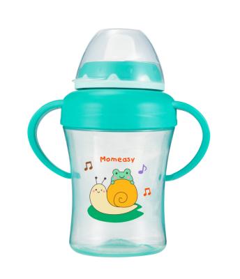 China BPA Free PP Training Cup with Handles for Baby and Toddlers 6 Months, Spout Semi-Soft Trainer Spill-Free Sippy Cup for sale