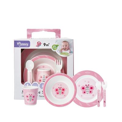 China Guangzhou Factory Washable Toddler Hot Sale Mealtime Set ODM Custom Baby Tableware pp Feeding Set for sale