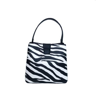 China 2022 Luxury Designer Ladies Zebra Handbag Fashion Designer The New Pu Leather Zebra Bar Lady Hand Bags Shoulder Designer Handbag for sale