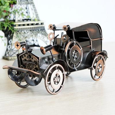 China Europe Supply Motorcycle Antique Metal Crafts Classic Car Model for sale