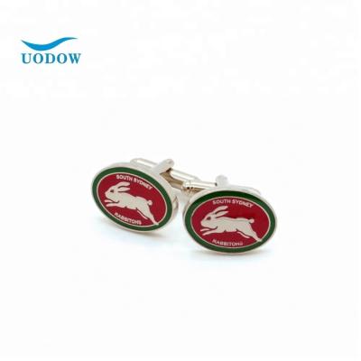 China Custom ALLOY Cufflinks , Custom Silver Engraved Logo Cufflinks for sale