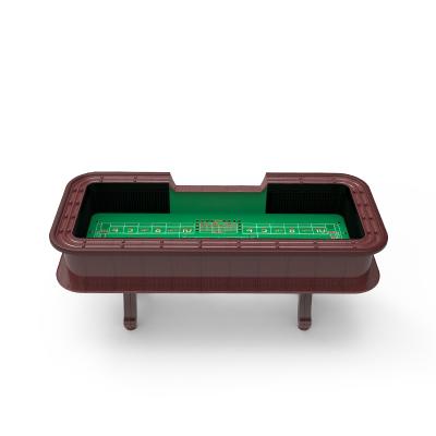 China Cheap Craps Table YH Entertainment H Legs Dark Brown Craps Tables For Casino Wholesale for sale