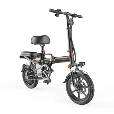 China New Arrived Popular City 14 Inch Aluminum Alloy Steel Folding Fat Bike Electric Bicycle for sale