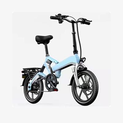 China Aluminum alloy fancy folding electric bicycle for woman factory wholesale price city ebike for sale