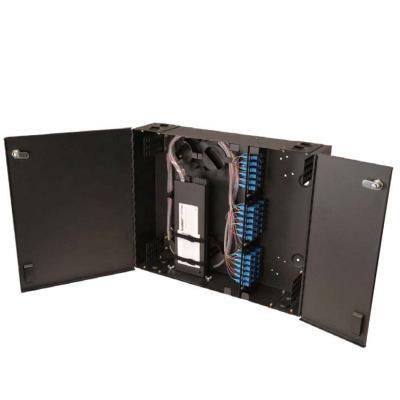 China Low Price OEM 9 LGX Fiber Optic Distribution Mount Wall Plate High Density Fiber Optic Network Termination And Splicing Box for sale