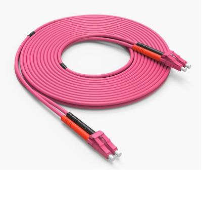 China Fiber Optic Supply LC - LC Duplex OM4 Corning Fiber Optic Patch Communication Factory Cable for sale