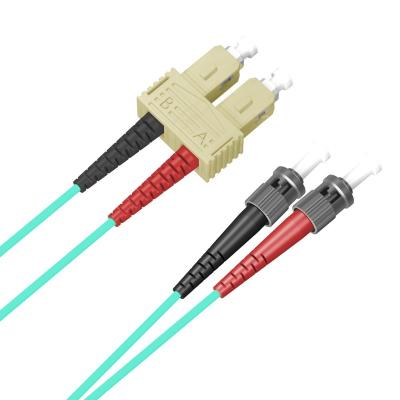 China Competitive Price OEM SC-ST Duplex OM3 Serat Fiber Optic Kabel Communication Fiber Optic Jumper for sale