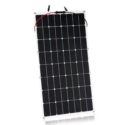 China Factory Wholesale High Efficiency Small Moq 120w Flexible Monocrystalline Solar Panel for sale