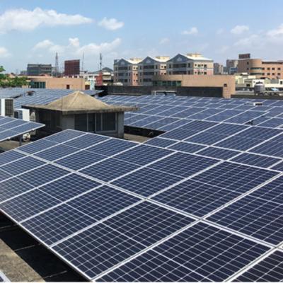 China Installation on the ground or flat roof household system solar panel mounting solar power system 5KW-10KW/row for sale