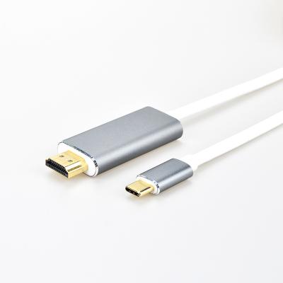 China Monitor Factory Direct Wholesale New Arrival Gray / Silver Usb Type C To Hd MI 4K Male-Male Cable for sale