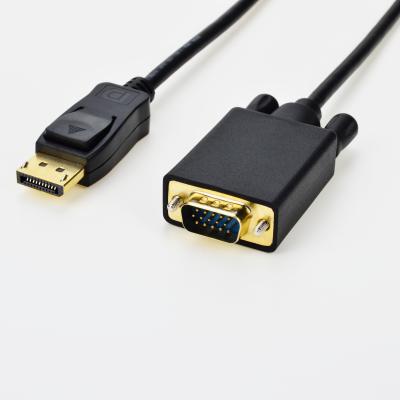 China COMPUTER DisplayPort to Male Black Gold Plated Connector Power Adapter Car USB Adapter VGA to USB C Adapter Male for sale