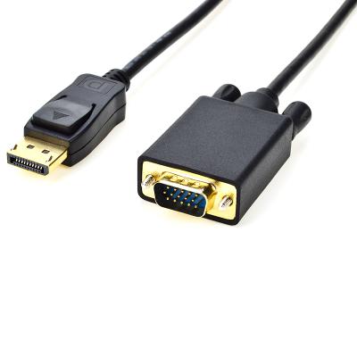 China Displayport to VGA Converter Direct Sales Wholesale Cheap Professional Customized ABS Eco-friendly Displayport to VGA Male Female Converter Cable for sale