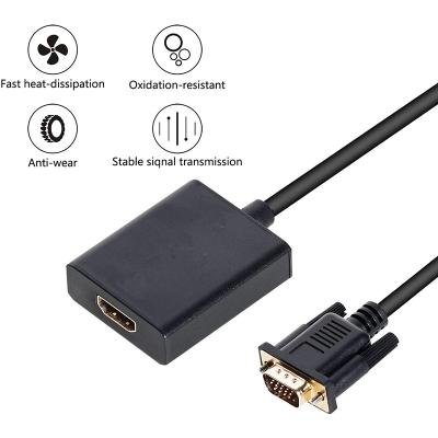 China 2021 Hd MI Camera Factory Direct Wholesale Newcomers To VGA Converter Adapter Price With Usb Audio And Mic Power for sale