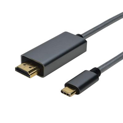 China hot sale monitor type c to hdmi converter gold plated aluminum cable usb c to hdmi 4k for sale