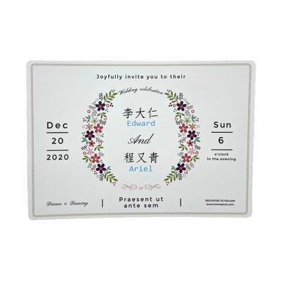 China All Customized White Wedding Cards Provided Samples For Wedding Invitation for sale