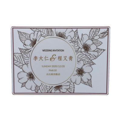 China All White Custom Wedding Invitation Cards Greeting Price for sale