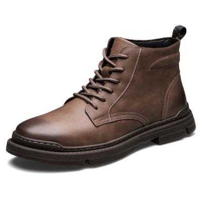 China Anti-Smell Fashion Work Game Period Boots Men's Shoes,Winter Comfort Waterproof Men's Desert Leather Ankle Boot For Men for sale