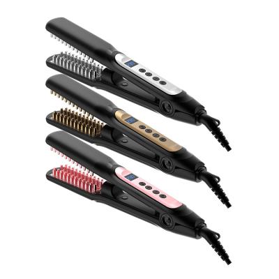 China Commercial High Quality Ceramic Coating Steam LED Digital Hair Straightener for sale