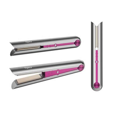 China Ceramic Coating Outdoor Dish Platinum Travel Mini Flat Iron USB Cordless Rechargeable Hair Straightener for sale