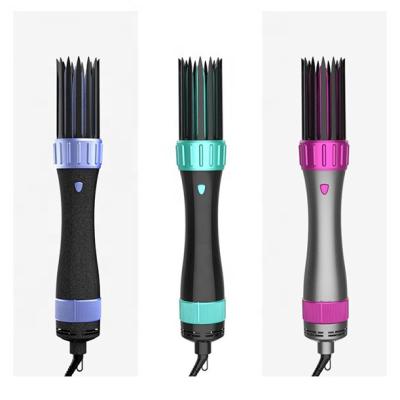 China New Design Hair Dryer Hair Curler Ionic Multifunctional Hot Air Styler Ionic Electric Hair Straightener & Curler Brush for sale