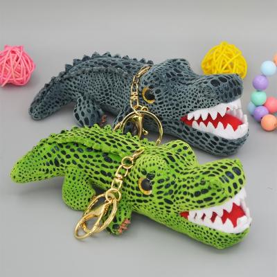 China 2021 Cute Eco - Friendly Sequin Fabric Stuffed Soft Toy Crocodile Key Chain Plushie for sale