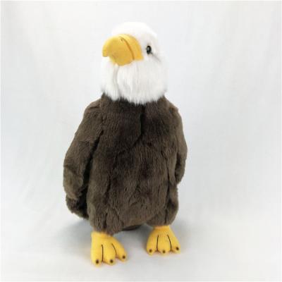 China Custom Plush Wool Bald Eagle Stuffed Toys Doll Condor Children Old Popular Sleeping Dolls for sale