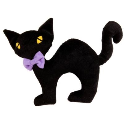 China Lovely Eco-friendly Helloween Easter Animal Soft Toy Stuffed Plush Black Cat Toy for sale