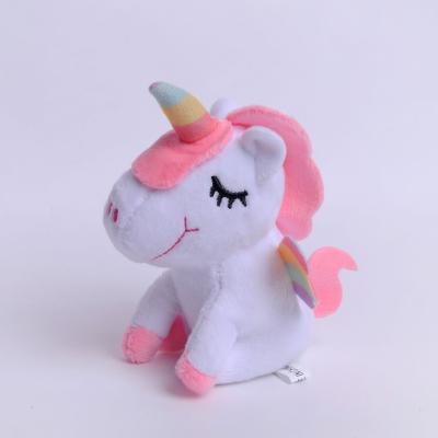 China Wholesale Plush Doll Unicorn Angel Plush Rainbow Bag Key Chain Pendant Pony Gifts Stuffed Toy for sale