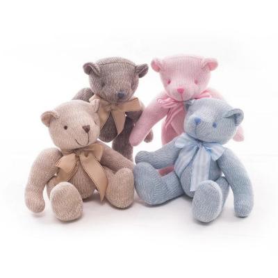 China Custom Factory Wholesale Knitting Plush Teddy Bear Toy Limbs Teddy Bear Plush Toy Doll Gift for sale