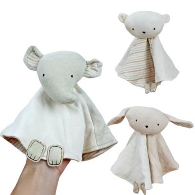 China Baby Towel Baby Safety Blanket for Organic Soft Bear Shape Baby Plush Cotton Towel Cozy Plush Stuffed Animals for sale