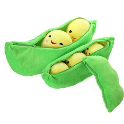 China Promotional Plush Toy Special Sale Pea Pod Pillow Cushion For Doll Detachable Pillow for sale