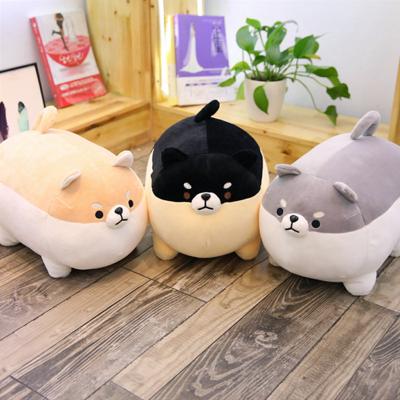 China Dongguan Manufacture Customization Eco-friendly Soft Plush Boa Plush Pillow Stuffed Dog Toy for sale