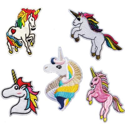 China Sew-on unicorn clothes are decorated cute cartoon sequin hotfix patch embroidered piece for sale